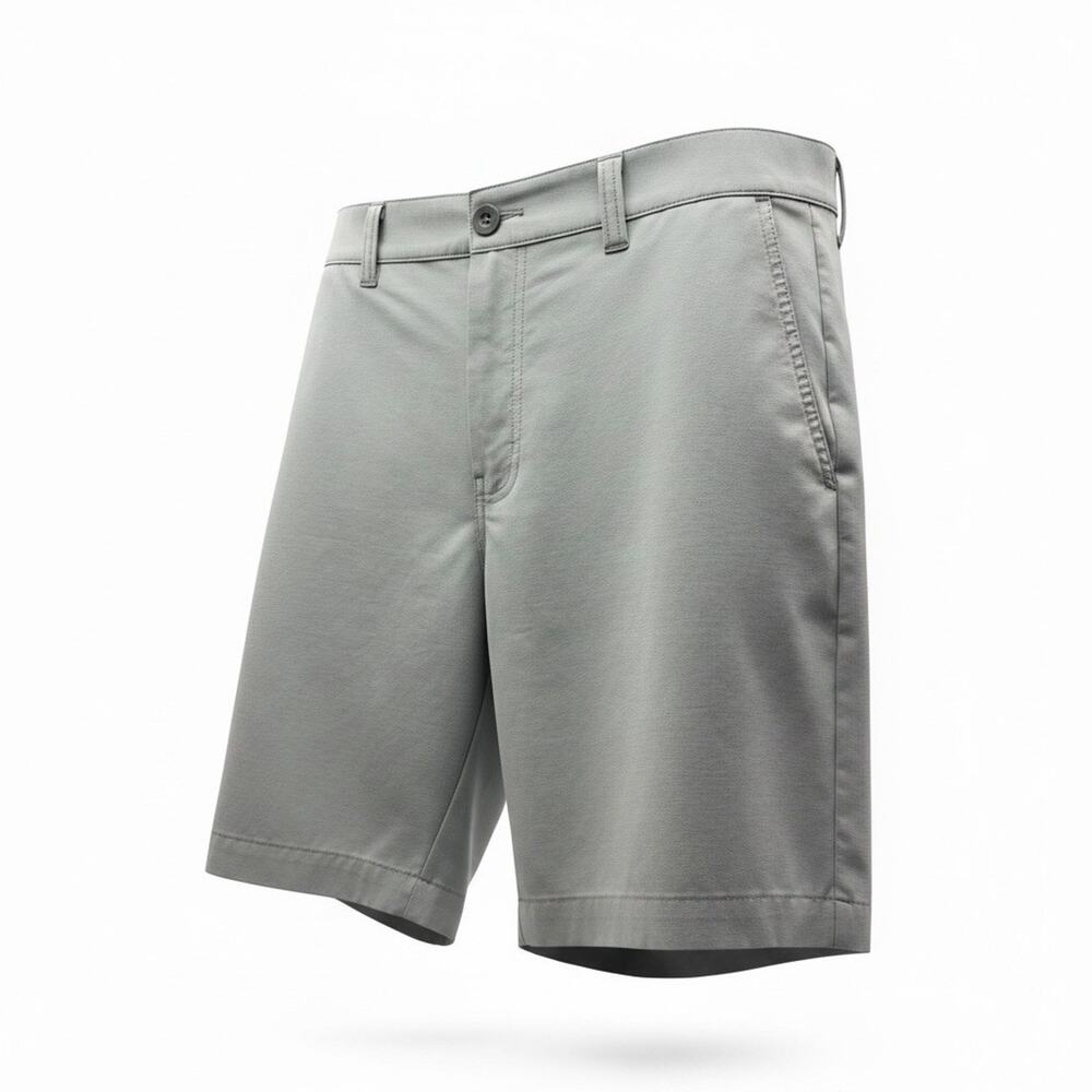 Travis Mathew Golf Shorts Men's 35 Gray Performance Stretch Casual Flat Front